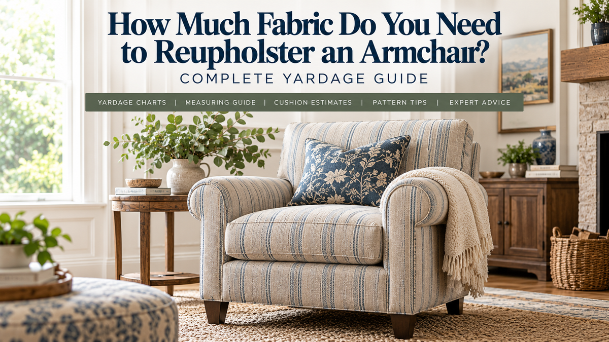 How Much Fabric Do I Need to Reupholster an Armchair?