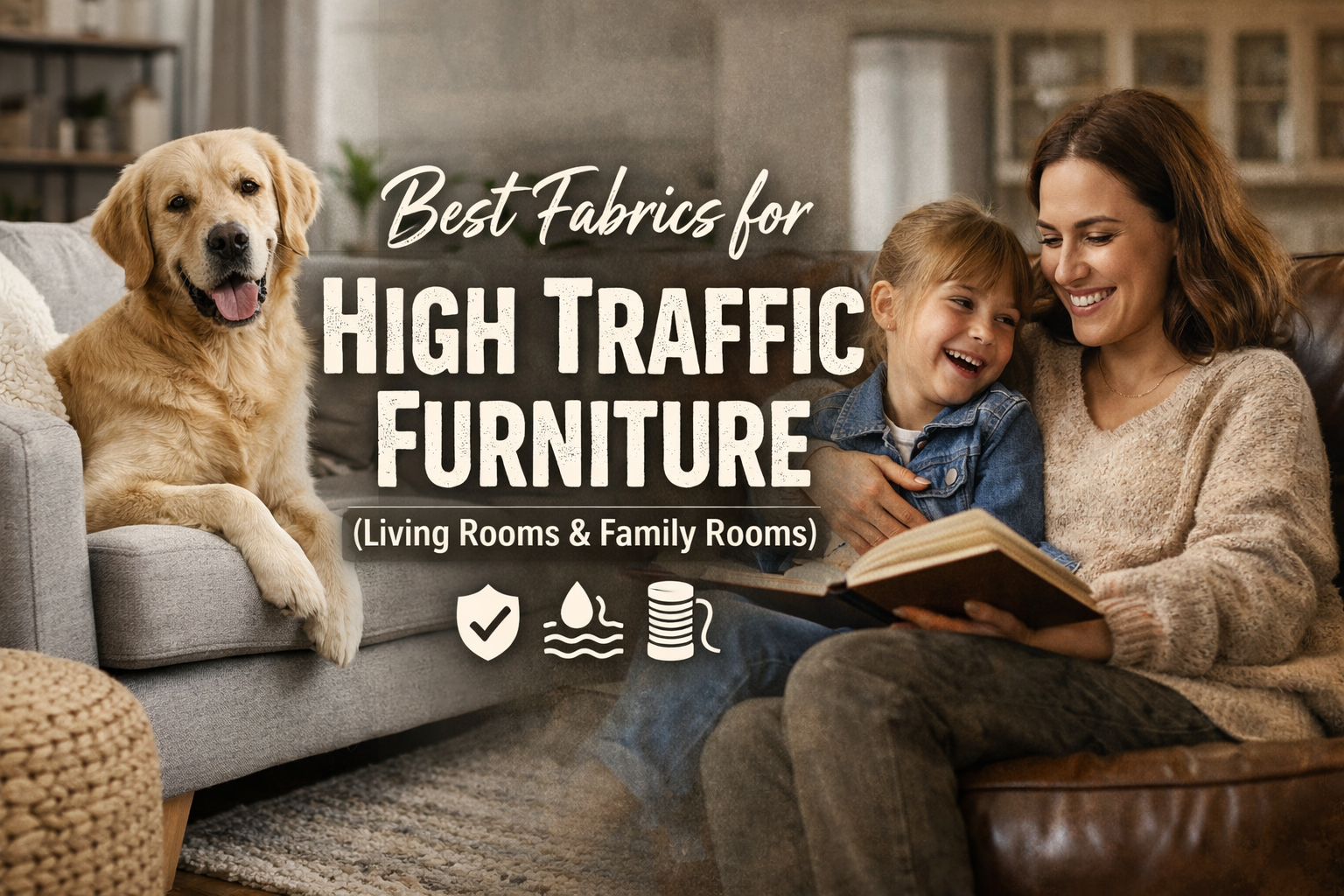 Best Fabrics for High Traffic Furniture (Living Rooms & Family Rooms)
