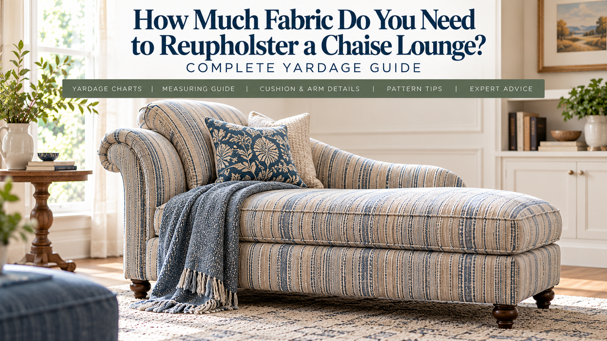 How Much Fabric for a Chaise Lounge? Yardage Guide