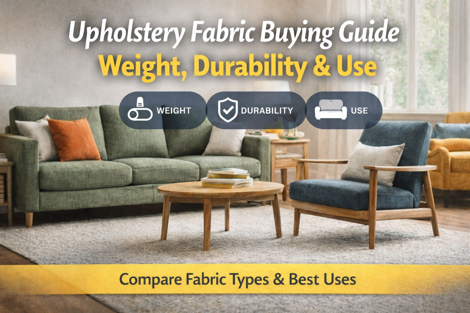 Upholstery Fabric Buying Guide: Weight, Durability & Best Uses