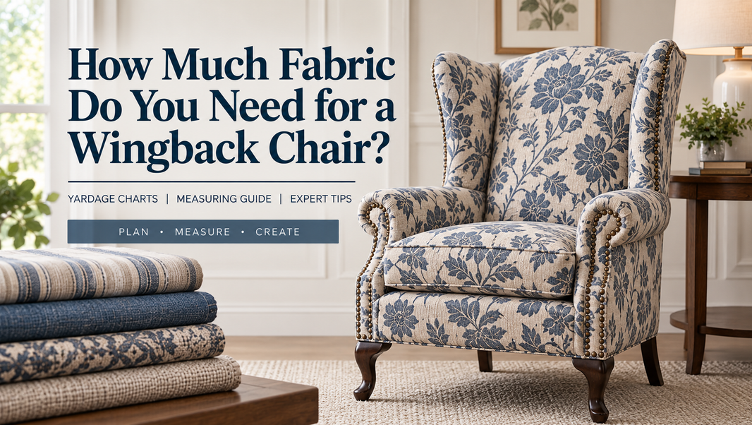 How Much Fabric Do I Need to Reupholster a Wingback Chair?