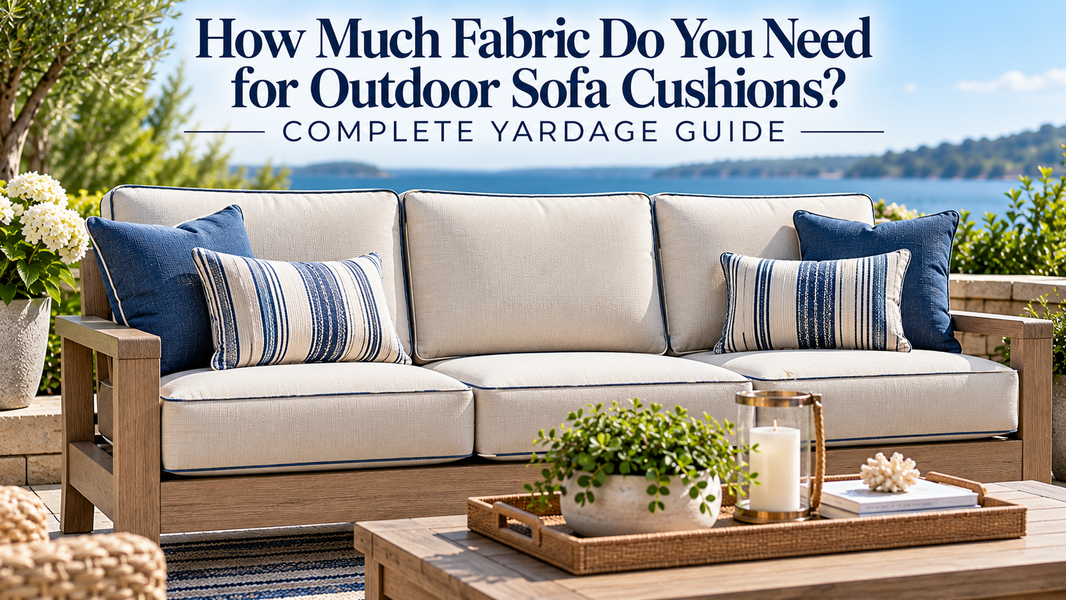 How Much Fabric for Outdoor Sofa Cushions? Yardage Guide
