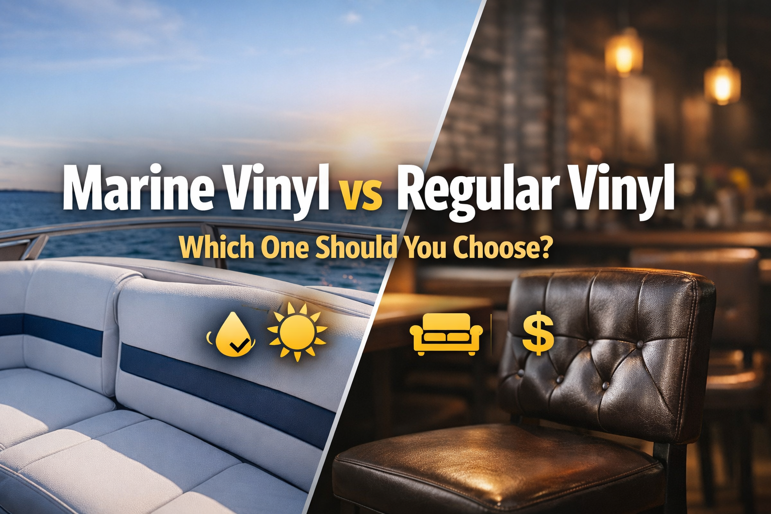 Marine Vinyl vs Regular Vinyl: Which Should You Use?