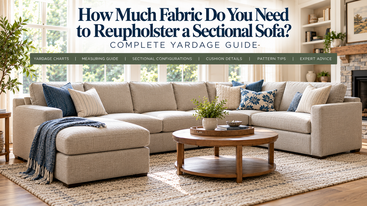 How Much Fabric for a Sectional Sofa? Yardage Guide