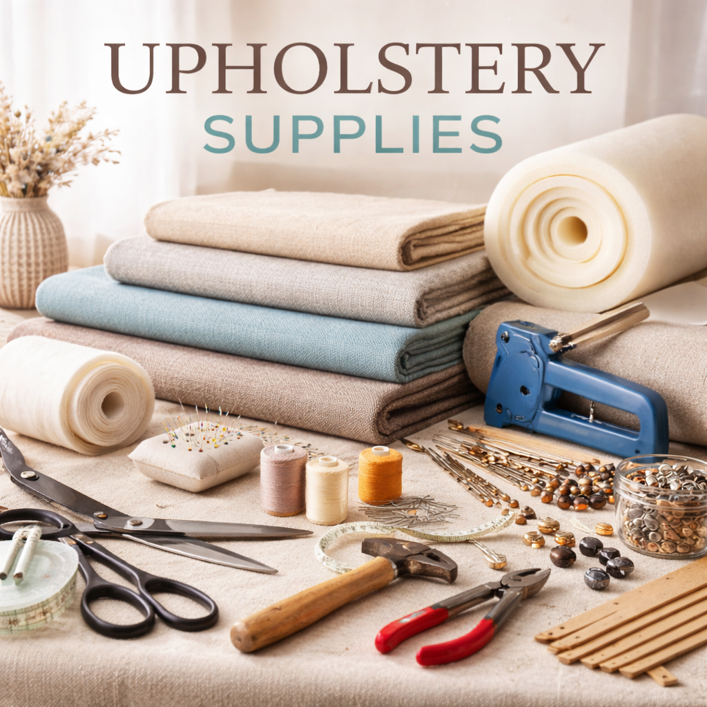 Upholstery Supplies Tools, Tacks, Fabric & Upholstery Materials