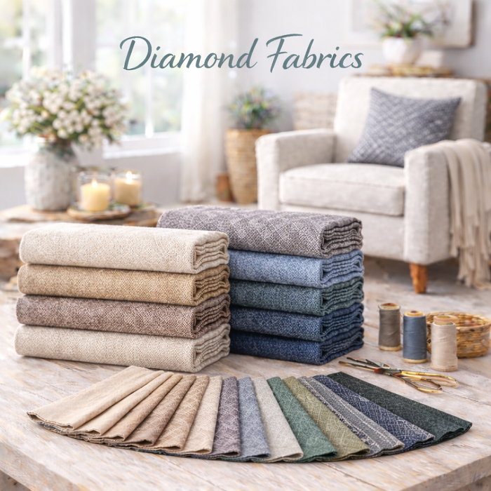 Diamond Pattern Upholstery Fabric by the yard