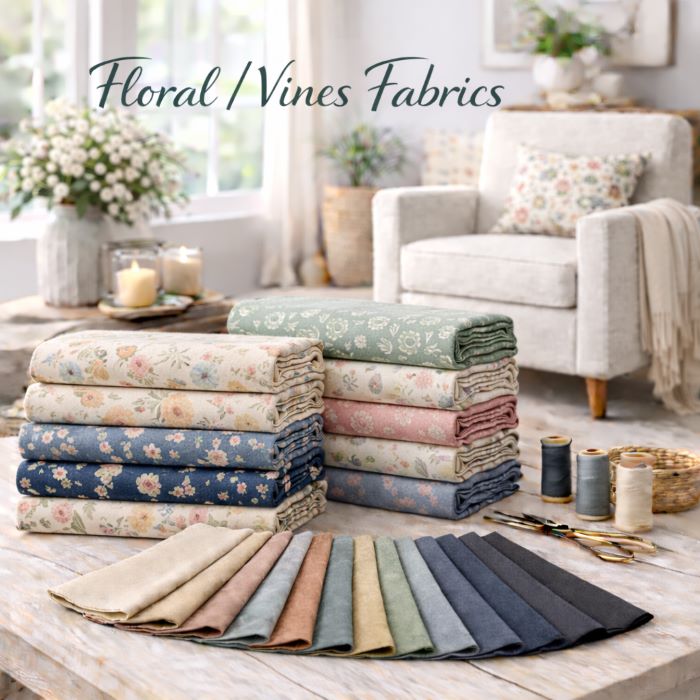 floral and vine patterned upholstery fabrics by the yard