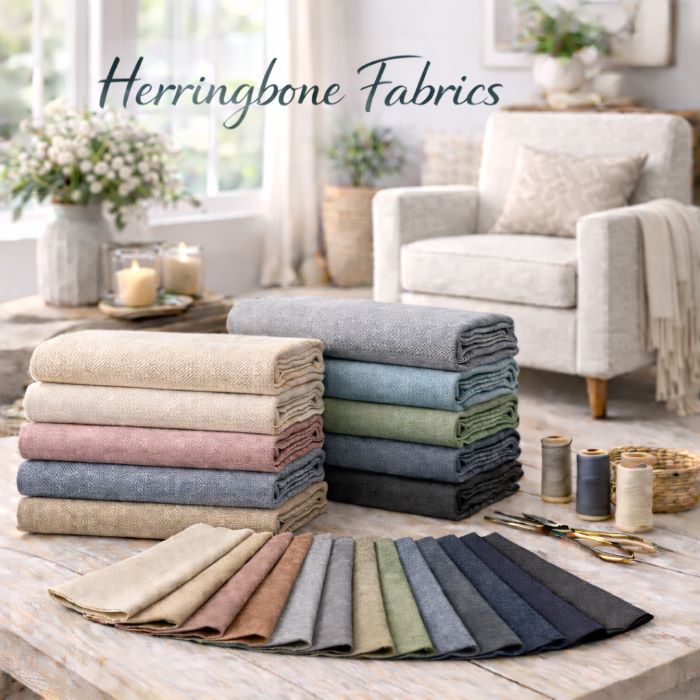 herringbone patterned upholstery fabrics by the yard