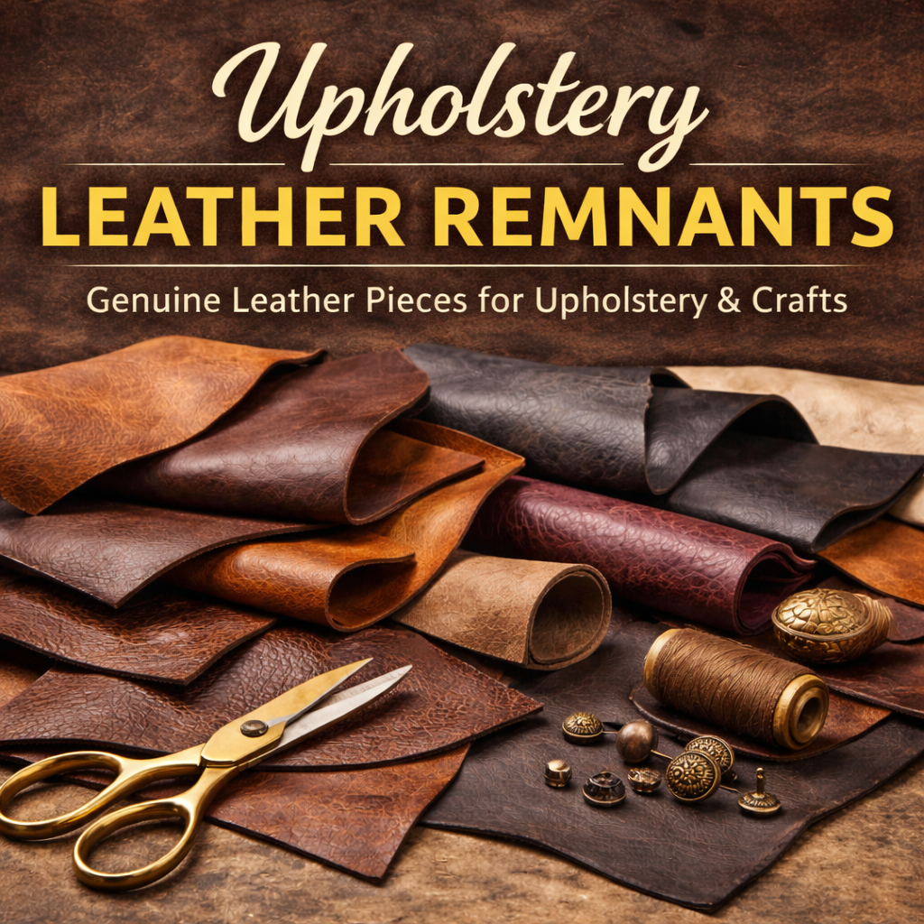 leather remnants for crafts and furniture