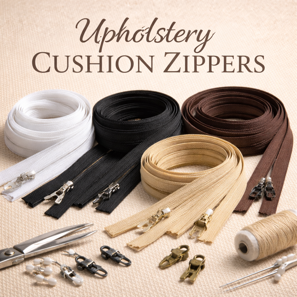 Upholstery Cushion & Pillow Zippers