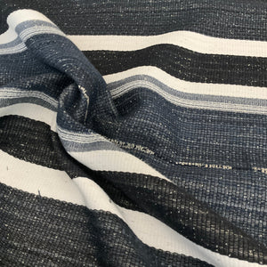 Sunbrella Sahara Stripe Indigo Blue Stripe Outdoor Upholstery Fabric