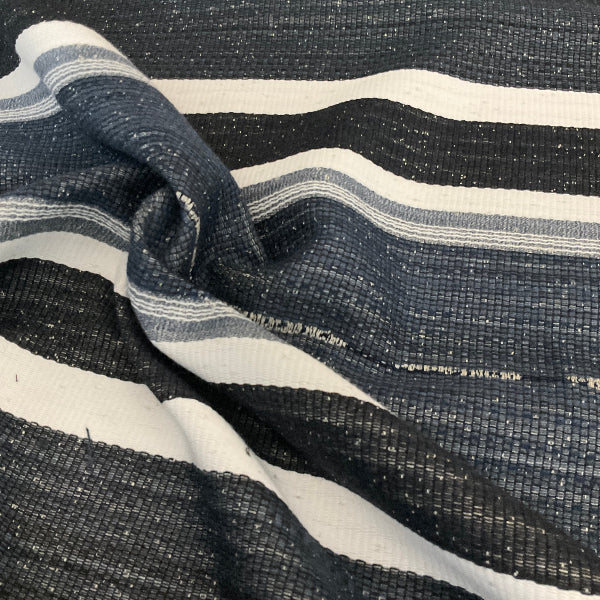 Sunbrella Sahara Stripe Indigo Blue Stripe Outdoor Upholstery Fabric