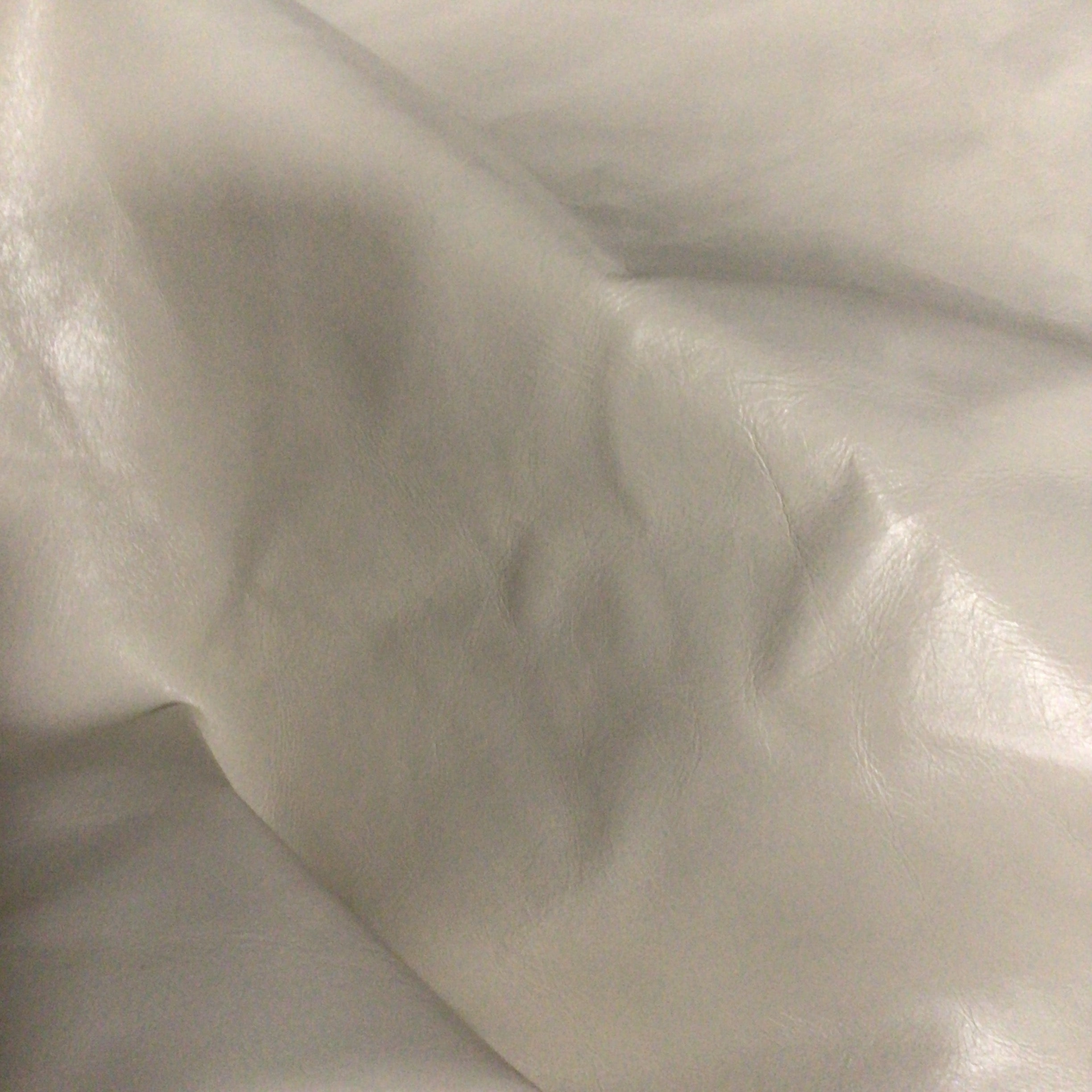 Ivory Leather Hide Upholstery Remnant