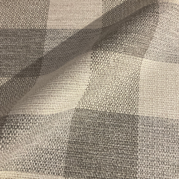 Swavelle Marvelous Check Gray  Upholstery Fabric