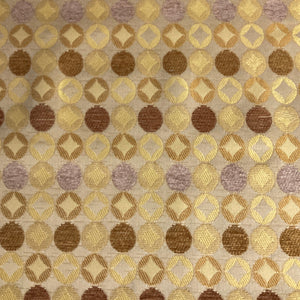 Burch Coin Natural Ivory Geometric Upholstery Fabric