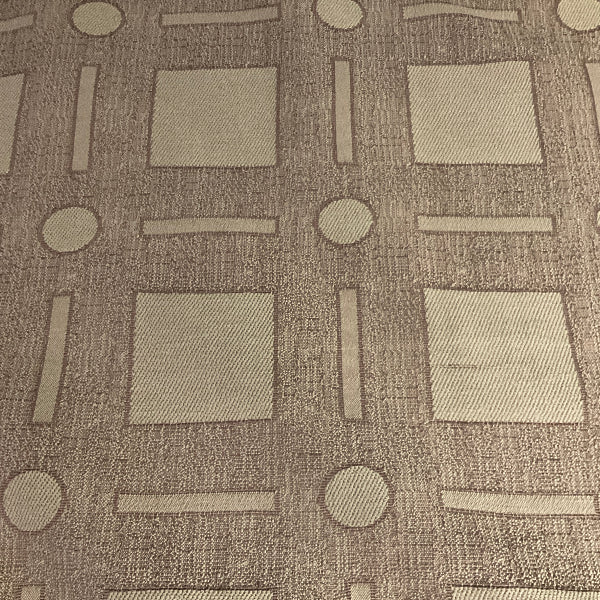 Burch Puzzles Natural Brown Upholstery Fabric