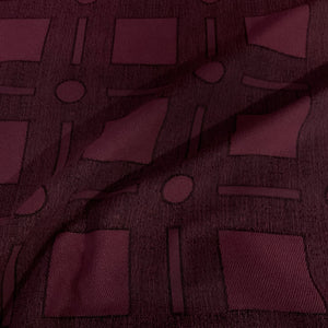 Burch Puzzles Plum Purple Upholstery Fabric