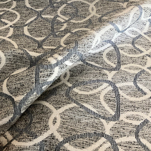 Regal Interlude Pewter Geometric Upholstery Fabric