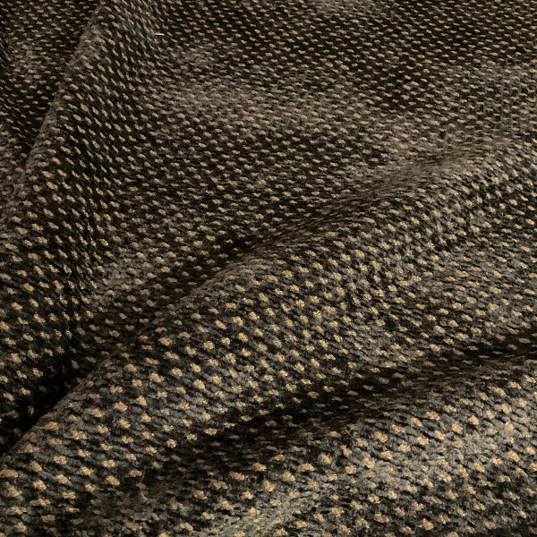 Pistachio Chocolate Green/Brown Chenille Upholstery Fabric