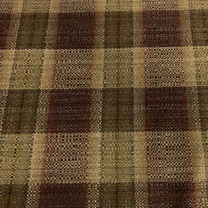 Swavelle Red Green Plaid Upholstery Fabric