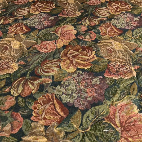 Burch Kewadin Hunter Green Designer Floral Upholstery Fabric