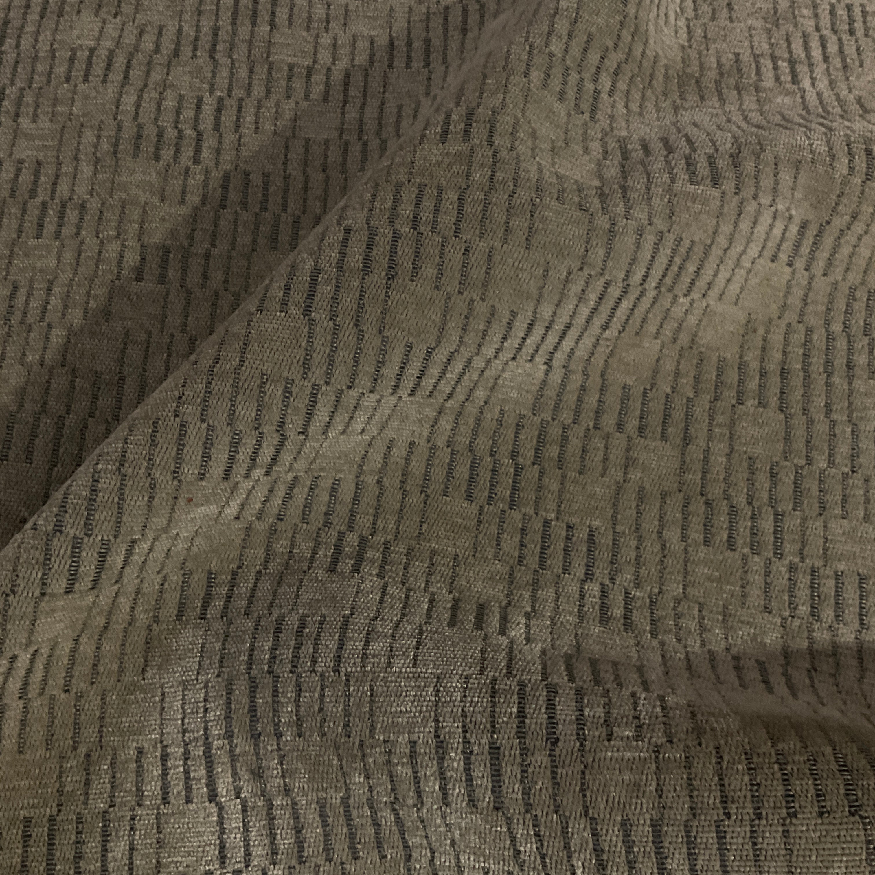Aura Ash Gray Chenille Upholstery Fabric