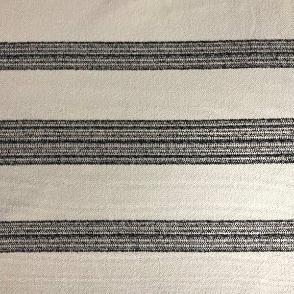Radiate Textiles Monroe Peppercorn White Upholstery Fabric