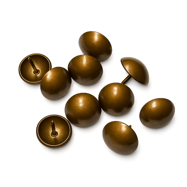 1" French Natural Decorative Upholstery Tacks - 25 ct