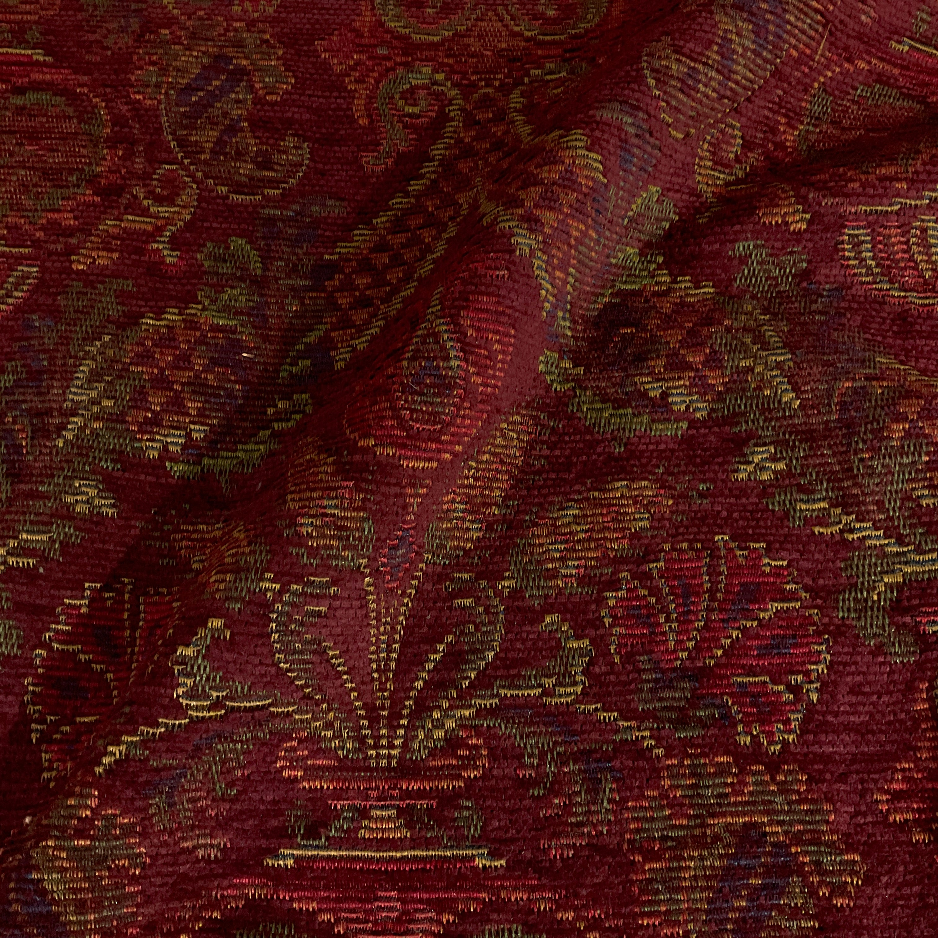 Burch Redmond Burgundy Jacquard Tapestry Upholstery Fabric
