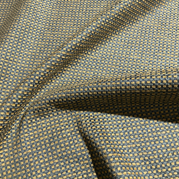 Summer Sky Blue Check Upholstery Fabric