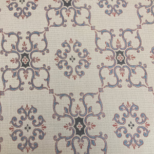 Sunbrella Palacio Tile Dusk White Outdoor Upholstery Fabric