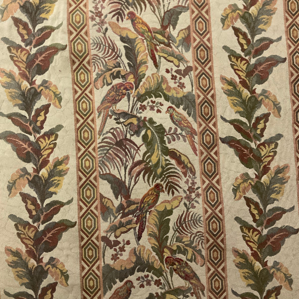 Burch Tropical Tapestry Ivory Upholstery Fabric