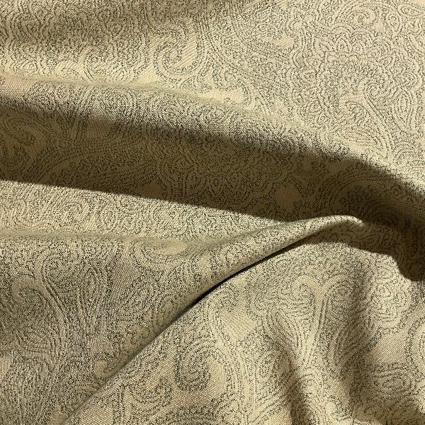 Burch Paisley Days Beige Upholstery Fabric