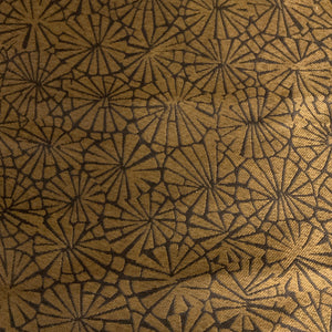 Sunburst Mosaic Brown Upholstery Fabric