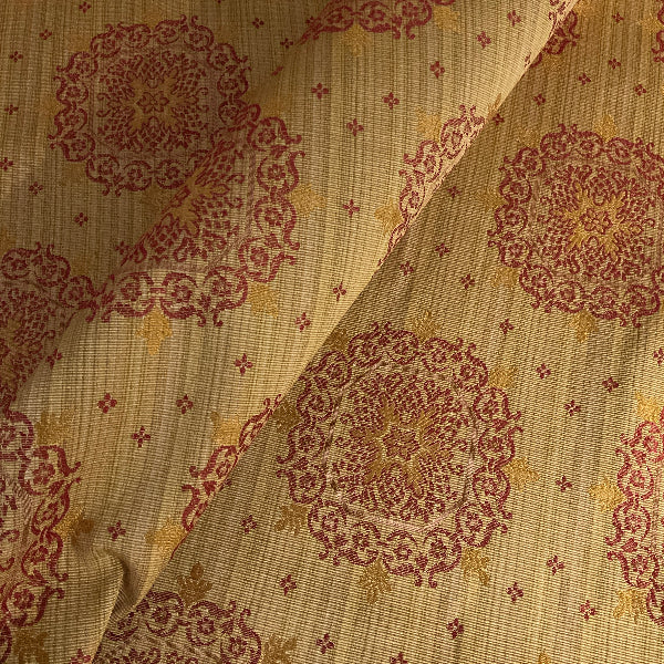 Burch Starlet Ruby Gold Upholstery Fabric
