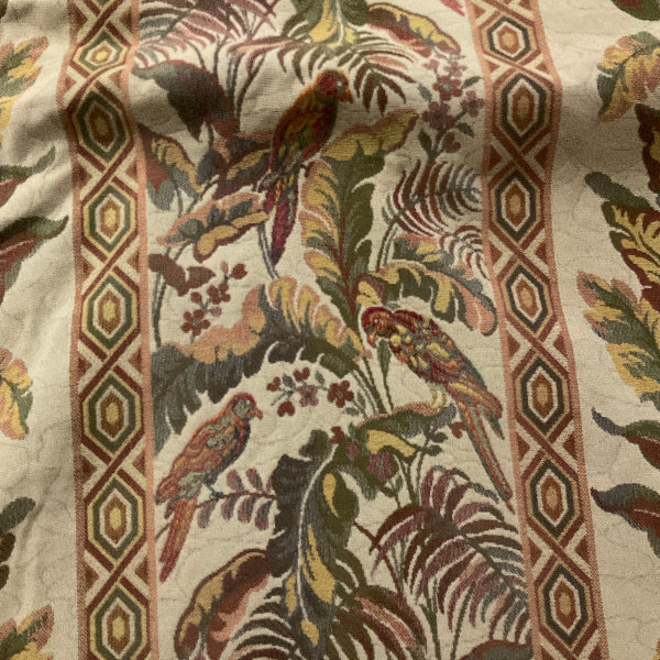 Burch Tropical Tapestry Ivory Upholstery Fabric