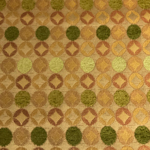 Burch Coin Wasabi Beige Geometric Upholstery Fabric