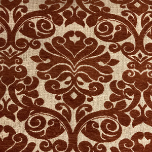 Burch Pablo Rust Orange Chenille Upholstery Fabric