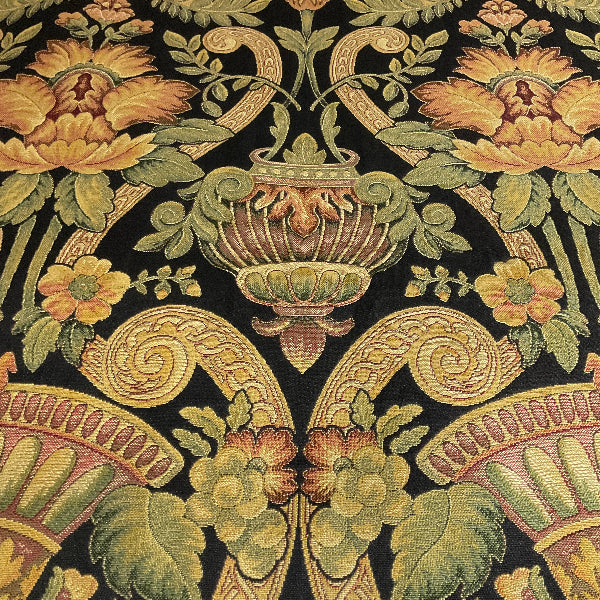 Burch Marla Black Floral Upholstery Fabric