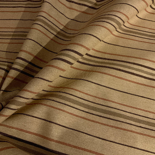 Calcutta Quartz Beige Stripe Upholstery Fabric