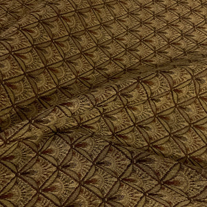 Linocut Brown Upholstery Fabric
