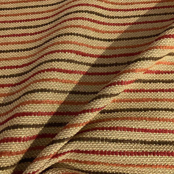 Valdese Antique Stripe Beige Upholstery Fabric