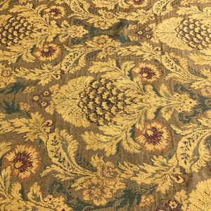 Victorian Floral Tapestry Chenille Gold Upholstery Fabric