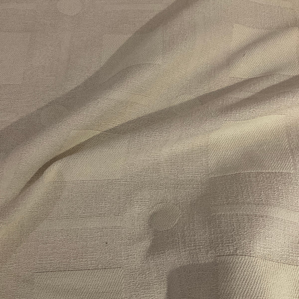 Burch Puzzles Ivory White Upholstery Fabric