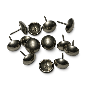 5/8" Light Pewter Decorative Upholstery Tacks - 50 ct