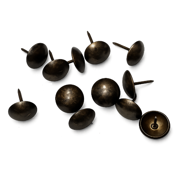5/8" Old Gold Decorative Upholstery Tacks - 50 ct