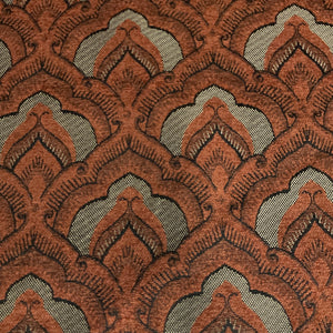 Burch Kip Rust Orange Chenille Upholstery Fabric