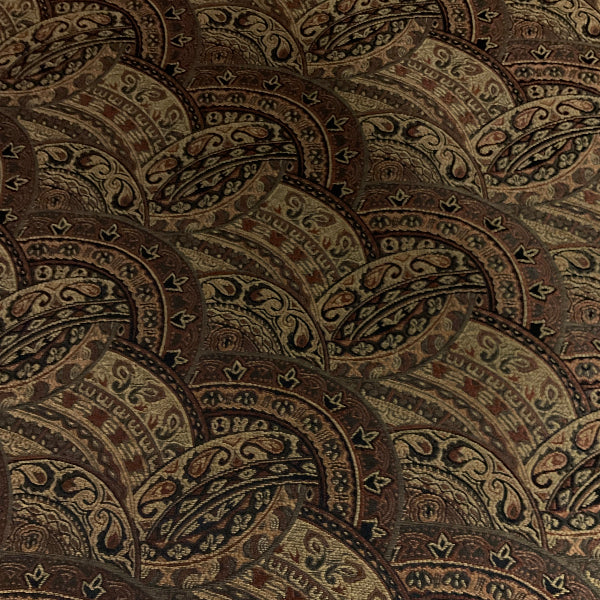 Swavelle Beige Brown Paisley Upholstery Fabric