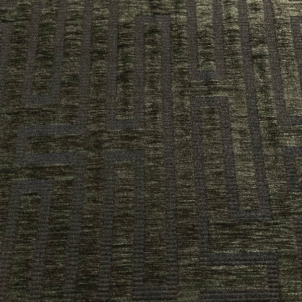 Burch Jet Slate Green Textured Chenille Upholstery Fabric