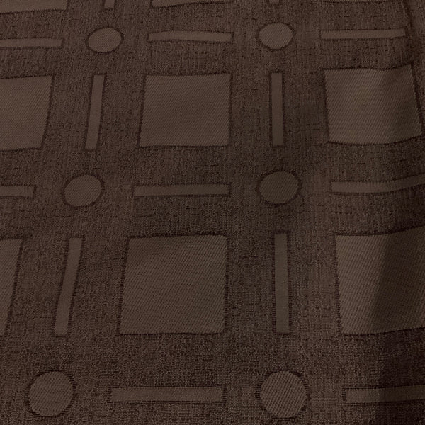 Burch Puzzles Chocolate Brown Upholstery Fabric